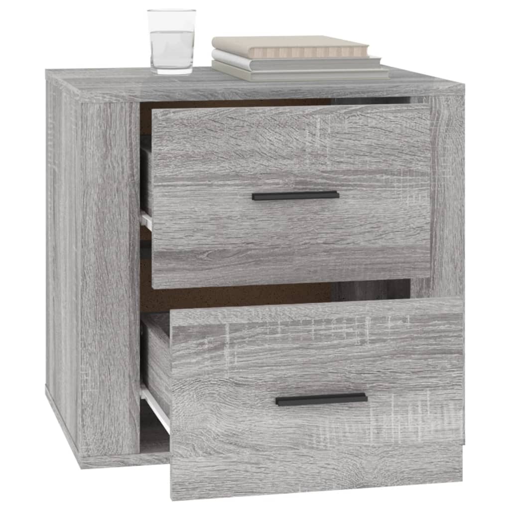 Comodino Grigio Sonoma 50x39x47 cm - homemem39