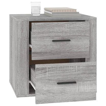 Comodino Grigio Sonoma 50x39x47 cm - homemem39