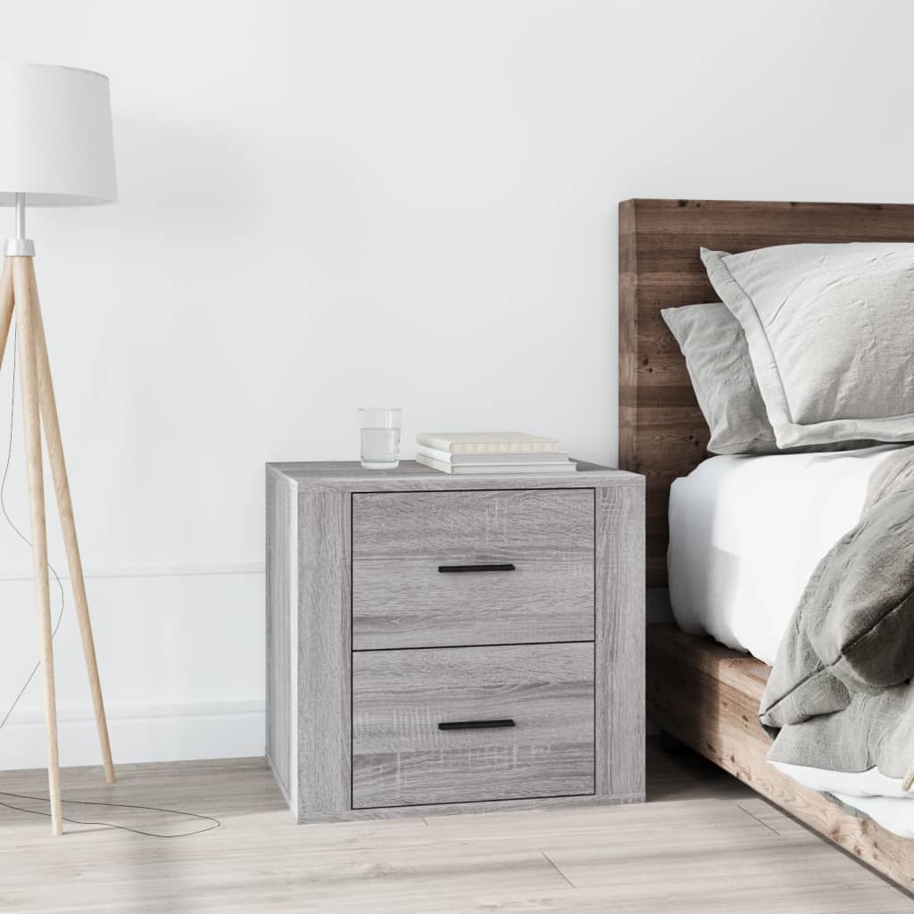 Comodino Grigio Sonoma 50x39x47 cm - homemem39