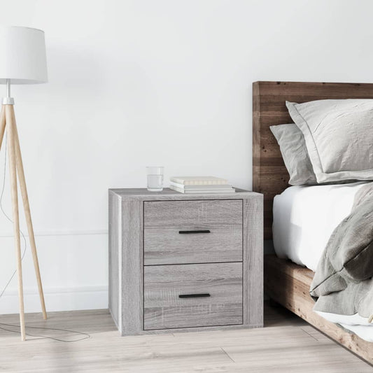 Comodino Grigio Sonoma 50x39x47 cm - homemem39