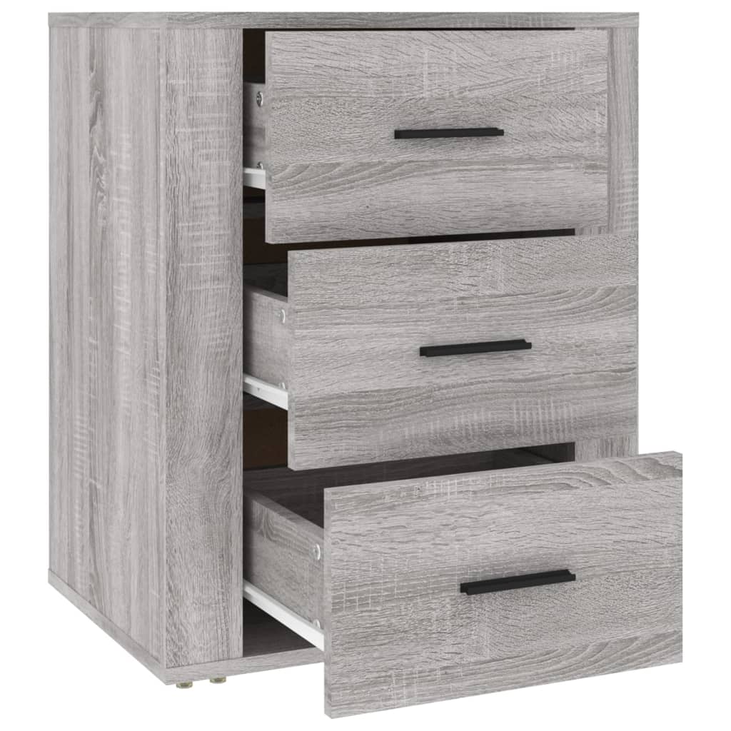 Comodino Grigio Sonoma 50x36x60 cm in Legno Multistrato - homemem39