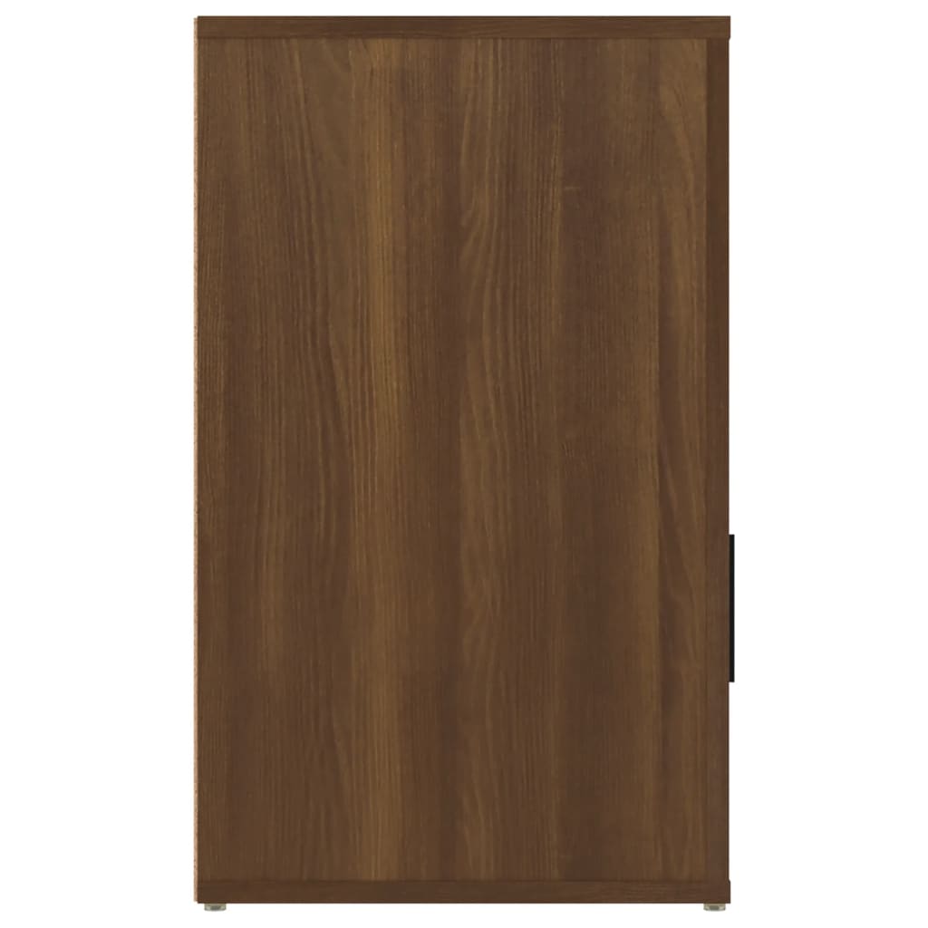 Comodino Rovere Marrone 50x36x60 cm Legno Multistrato - homemem39