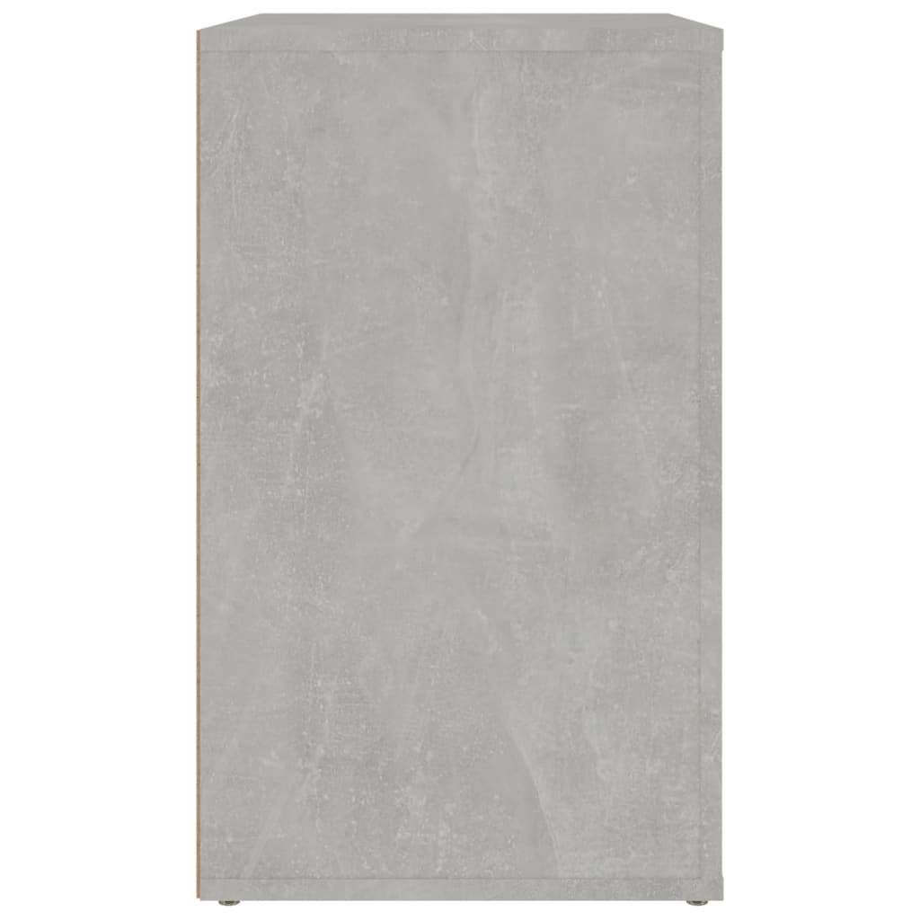 Comodino Grigio Cemento 50x36x60 cm in Legno Multistrato - homemem39