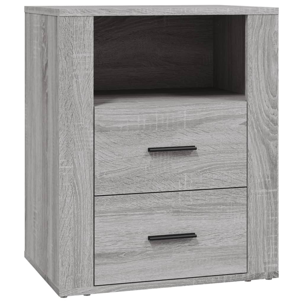 Comodino Grigio Sonoma 50x36x60 cm in Legno Multistrato - homemem39