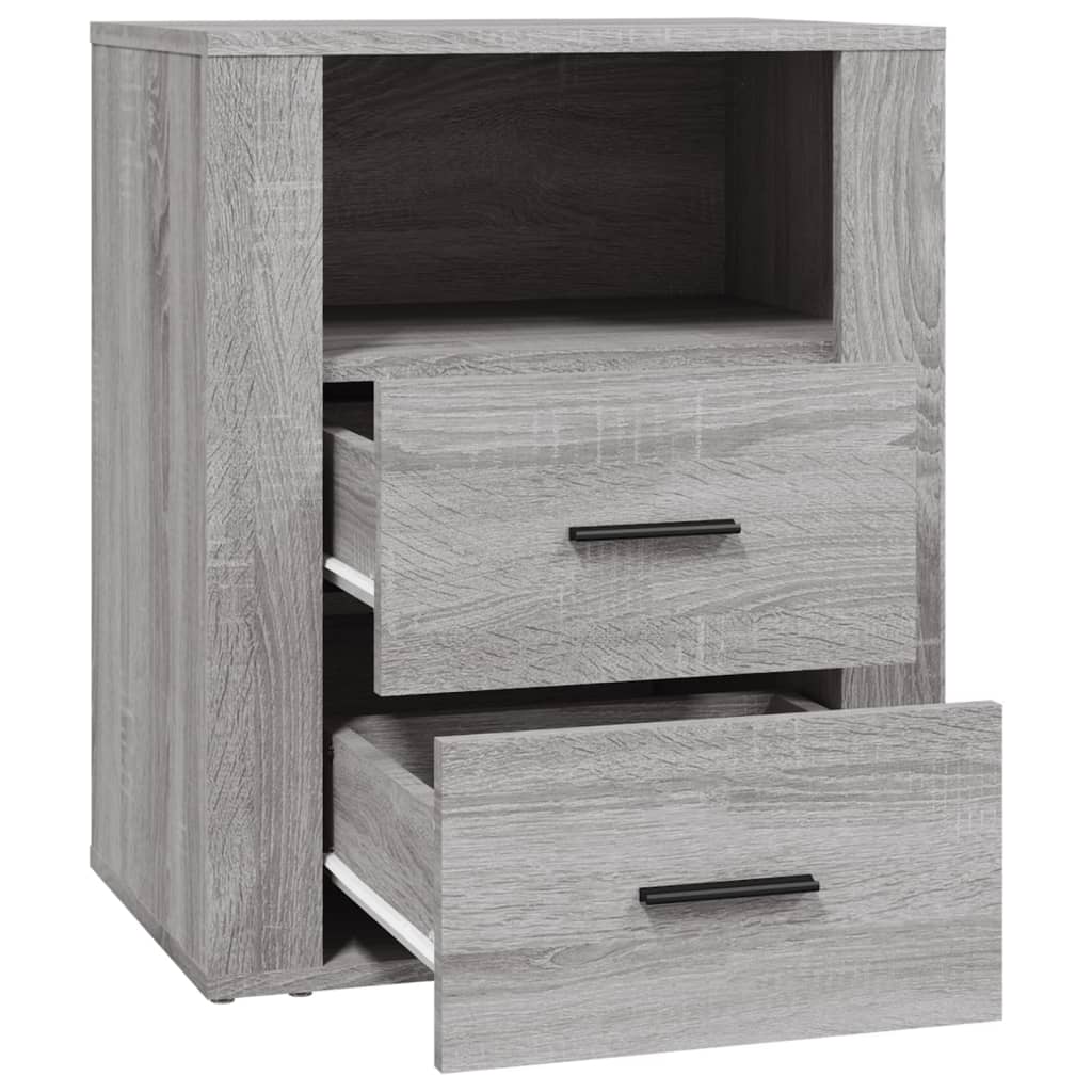 Comodino Grigio Sonoma 50x36x60 cm in Legno Multistrato - homemem39