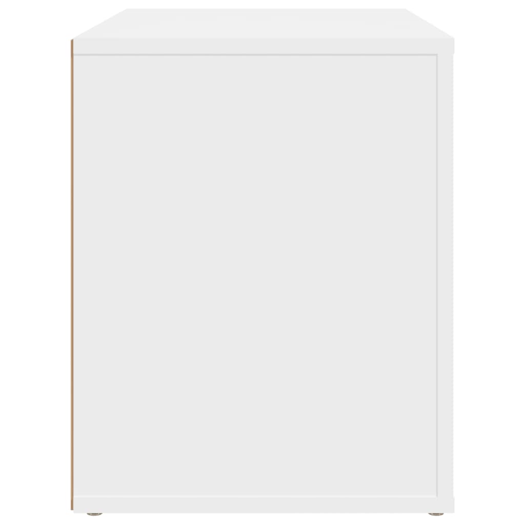 Comodino Bianco 60x36x45 cm in Legno Ingegnerizzato - homemem39