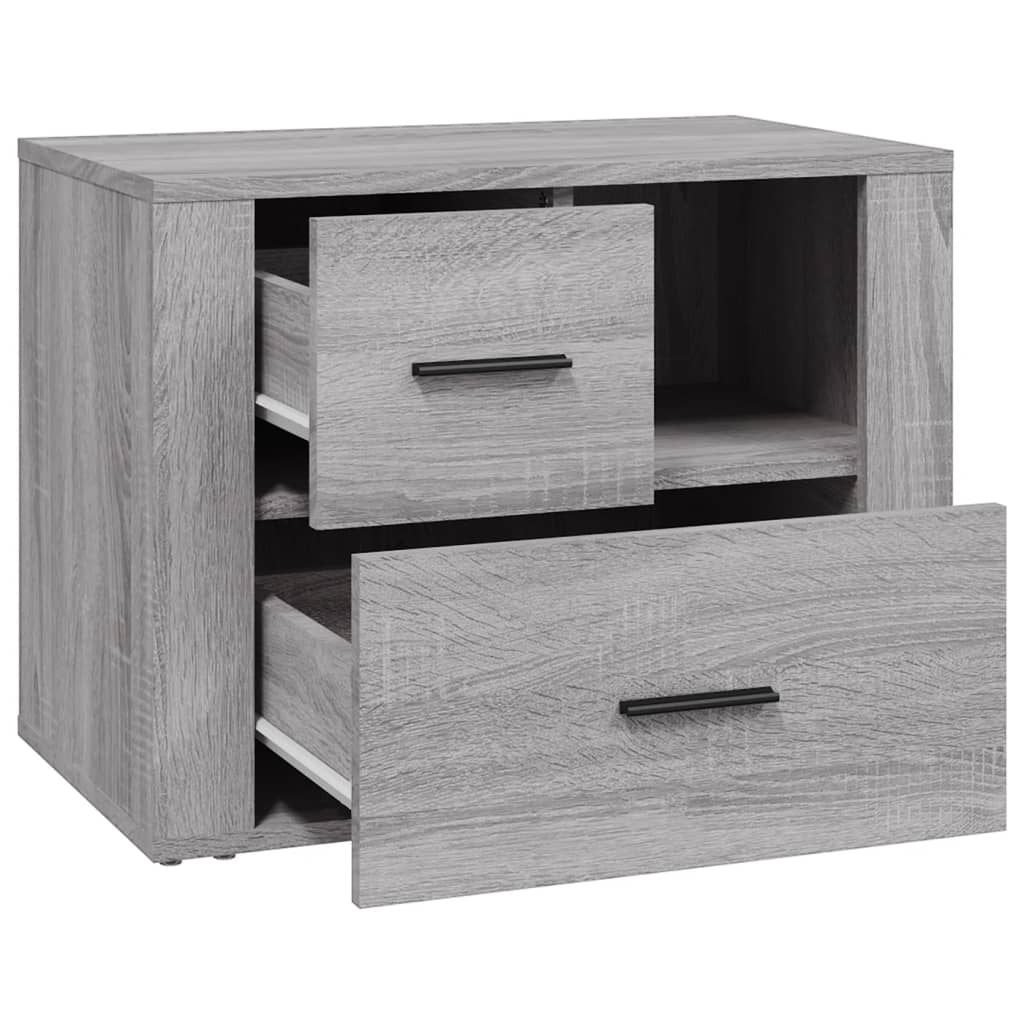 Comodino Grigio Sonoma 60x36x45 cm in Legno Multistrato - homemem39