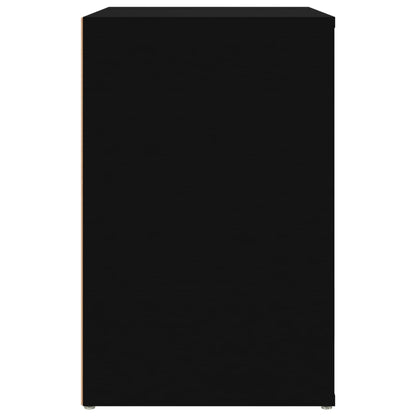 Scarpiera Nera 130x35x54 cm in Legno Multistrato - homemem39