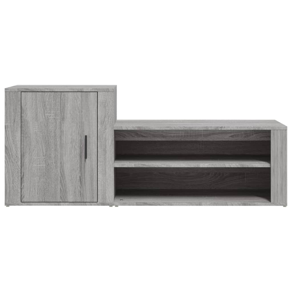 Scarpiera Grigio Sonoma 130x35x54 cm in Legno Multistrato - homemem39