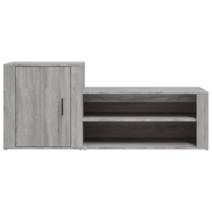 Scarpiera Grigio Sonoma 130x35x54 cm in Legno Multistrato - homemem39