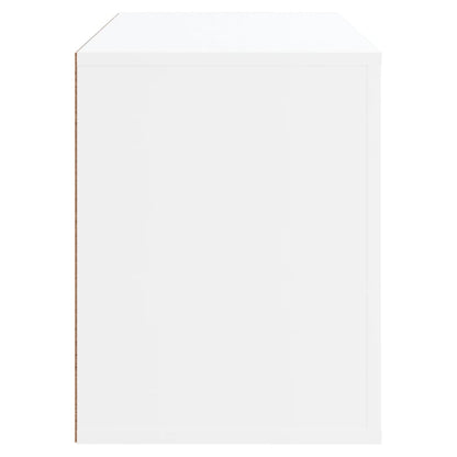 Scarpiera Bianca 80x35x45 cm in Legno Multistrato - homemem39