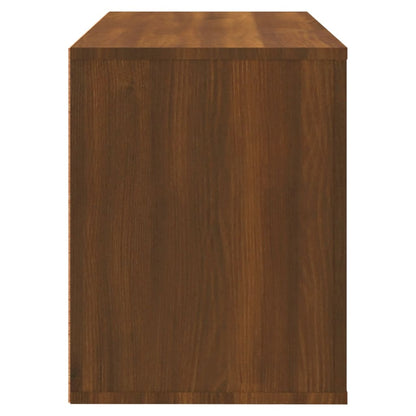 Scarpiera Rovere Marrone 80x35x45 cm in Legno Multistrato - homemem39