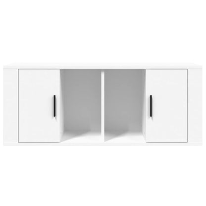 Mobile Porta TV Bianco 100x35x40 cm in Legno Multistrato