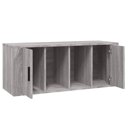 Mobile TV Grigio Sonoma 100x35x40 cm in Legno Multistrato - homemem39