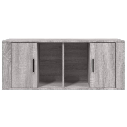 Mobile TV Grigio Sonoma 100x35x40 cm in Legno Multistrato - homemem39