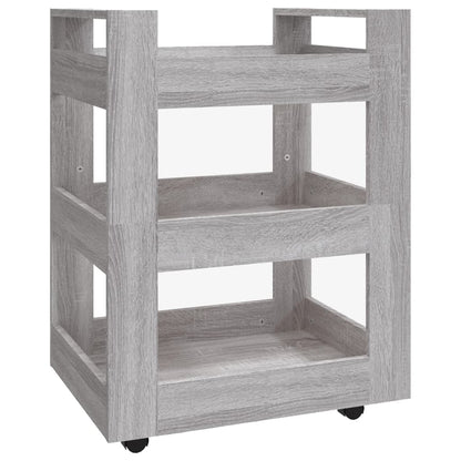 Carrello da Cucina Grigio Sonoma 60x45x80 cm Legno Multistrato - homemem39