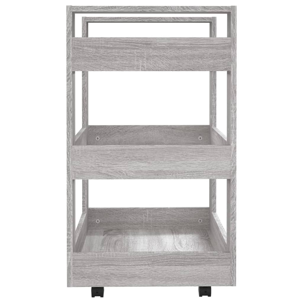 Carrello da Cucina Grigio Sonoma 60x45x80 cm Legno Multistrato - homemem39