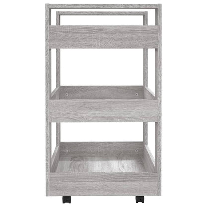 Carrello da Cucina Grigio Sonoma 60x45x80 cm Legno Multistrato - homemem39