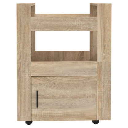 Carrello da Cucina rovere sonoma 60x45x80 cm Legno Multistrato