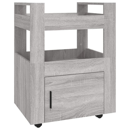 Carrello da Cucina Grigio Sonoma 60x45x80 cm Legno Multistrato