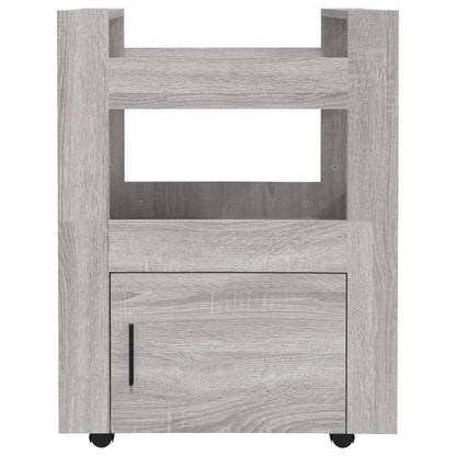 Carrello da Cucina Grigio Sonoma 60x45x80 cm Legno Multistrato