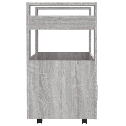 Carrello da Cucina Grigio Sonoma 60x45x80 cm Legno Multistrato