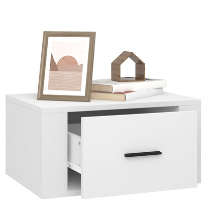 Comodino a Parete Bianco 50x36x25 cm - homemem39