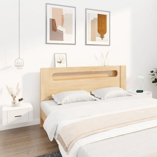 Comodini a Parete 2 pz Bianchi 50x36x25 cm - homemem39