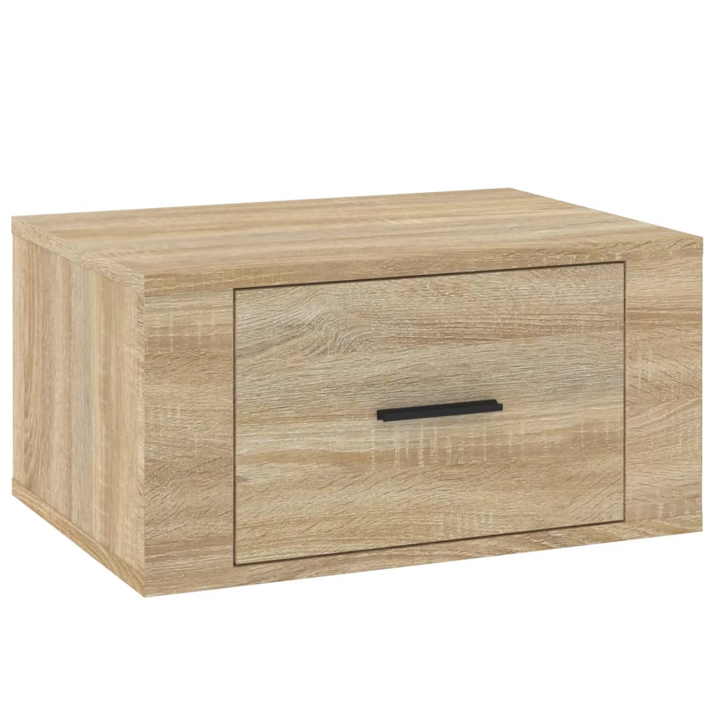Comodini a Muro 2 pz Rovere Sonoma 50x36x25 cm - homemem39