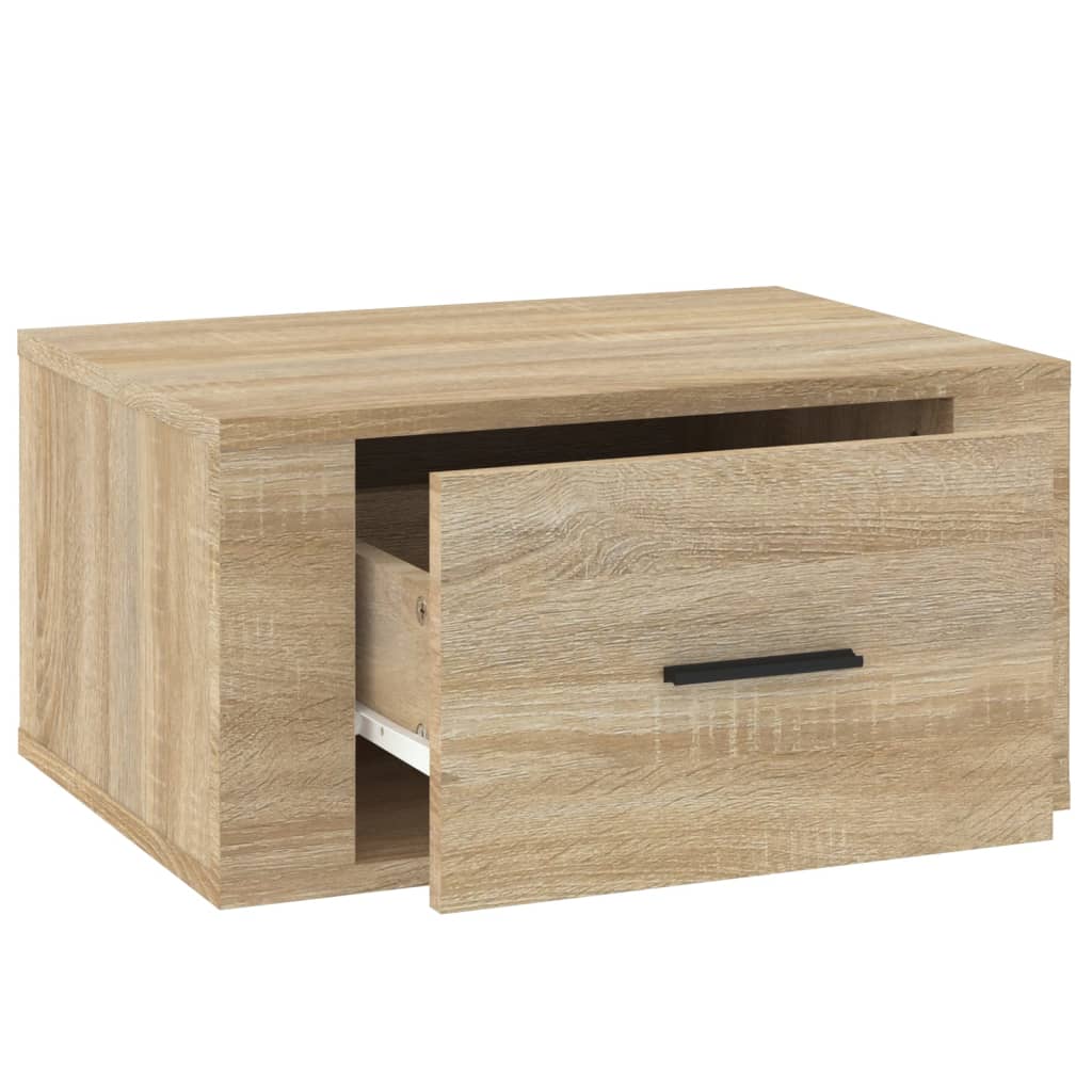 Comodini a Muro 2 pz Rovere Sonoma 50x36x25 cm - homemem39