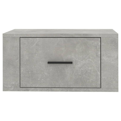 Comodini a Muro 2 pz Grigio Cemento 50x36x25 cm - homemem39
