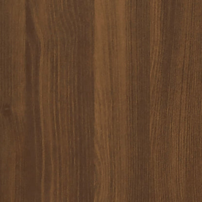 Comodino a Muro Rovere Marrone 50x36x25 cm - homemem39