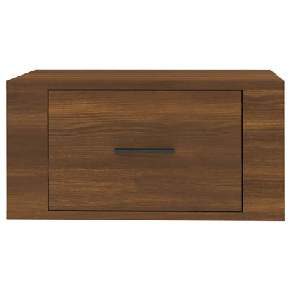 Comodini a Muro 2 pz Rovere Marrone 50x36x25 cm - homemem39