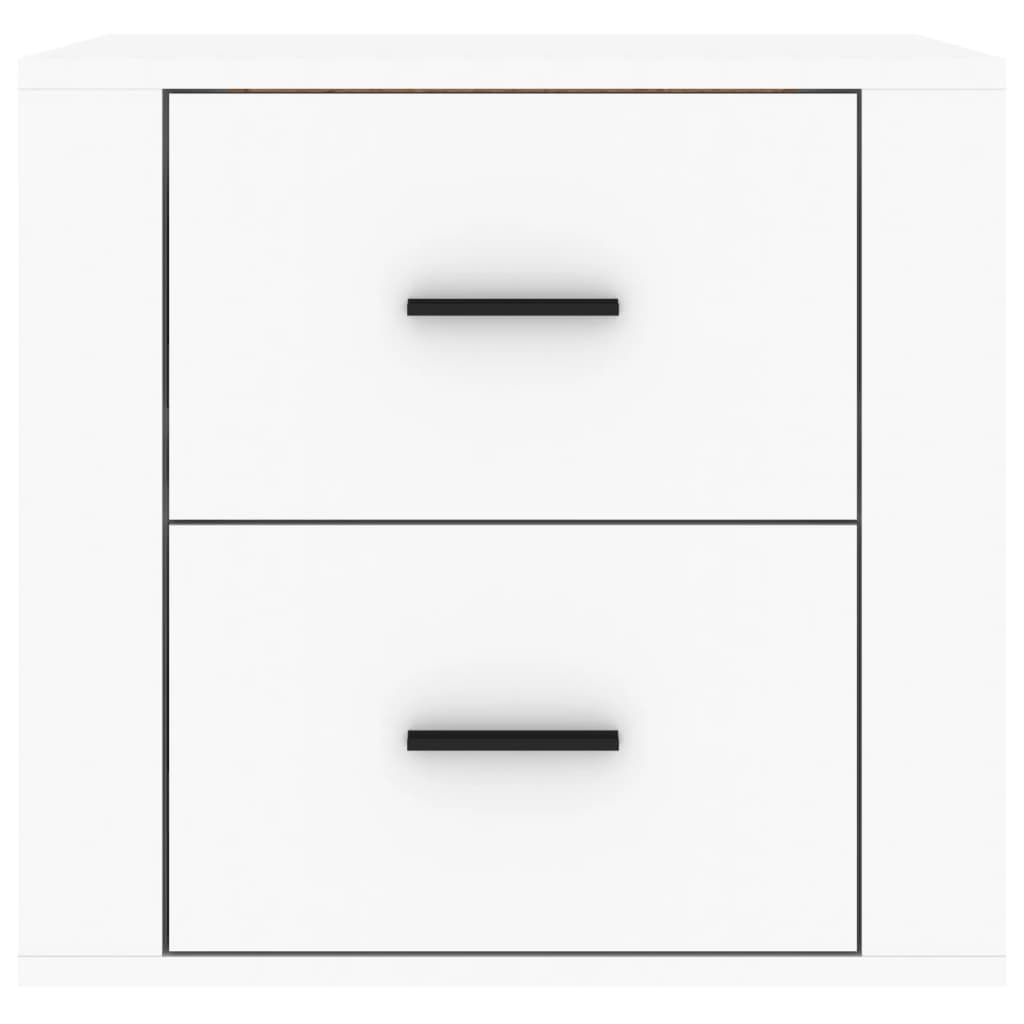 Comodino a Muro Bianco 50x36x47 cm - homemem39