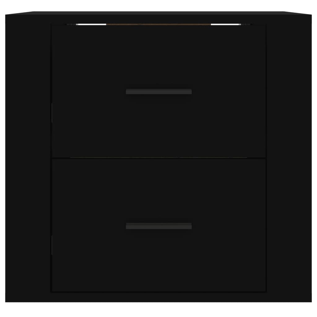 Comodino a Muro Nero 50x36x47 cm - homemem39