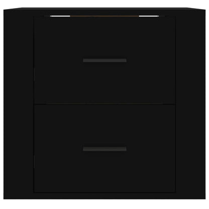 Comodino a Muro Nero 50x36x47 cm - homemem39