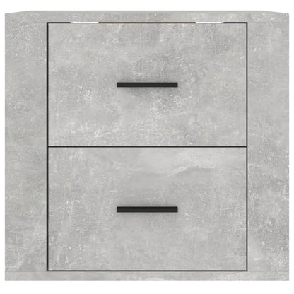 Comodino a Muro Grigio Cemento 50x36x47 cm - homemem39