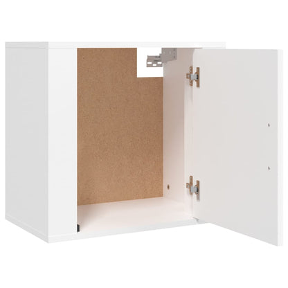 Comodini a Muro 2 pz Bianchi 50x36x47 cm - homemem39