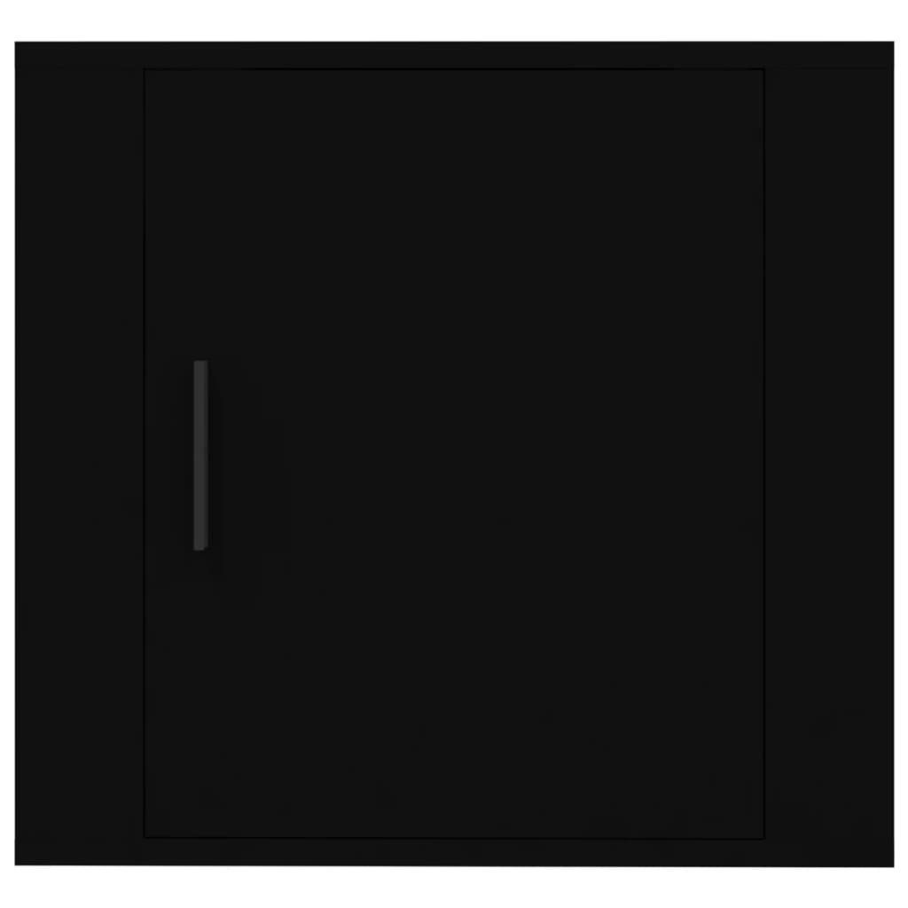 Comodini a Muro 2 pz Nero 50x30x47 cm - homemem39