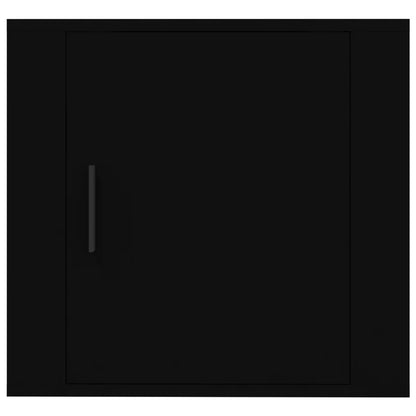 Comodini a Muro 2 pz Nero 50x30x47 cm - homemem39
