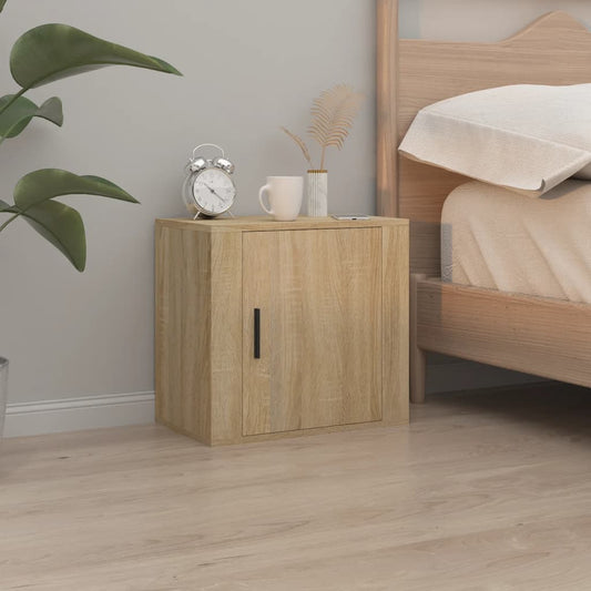 Comodino a Muro Rovere Sonoma 50x30x47 cm - homemem39