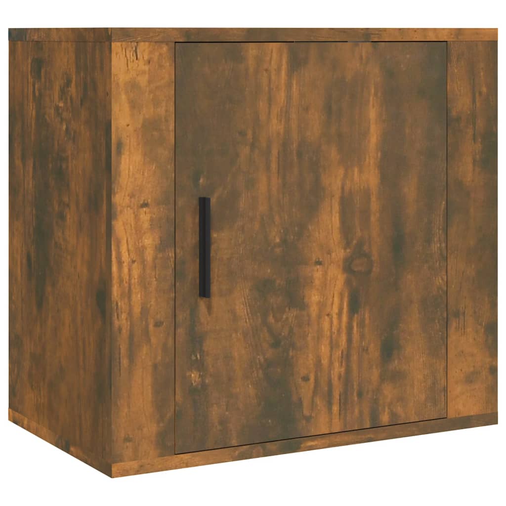 Comodino a Muro Rovere Fumo 50x30x47 cm - homemem39