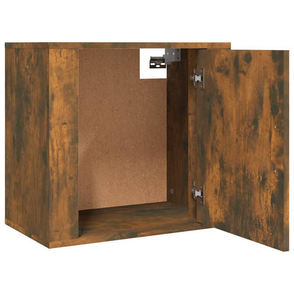 Comodini a Muro 2 pz Rovere Fumo 50x30x47 cm - homemem39
