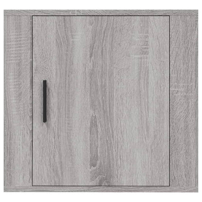 Comodino a Muro Grigio Sonoma 50x30x47 cm - homemem39