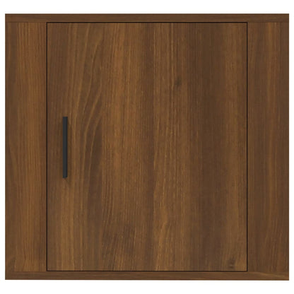 Comodino a Muro Rovere Marrone 50x30x47 cm - homemem39
