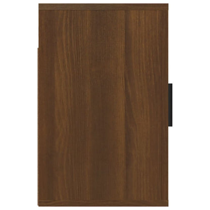 Comodini a Muro 2 pz Rovere Marrone 50x30x47 cm - homemem39