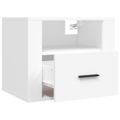 Comodini a Muro 2 pz Bianchi 50x36x40 cm - homemem39