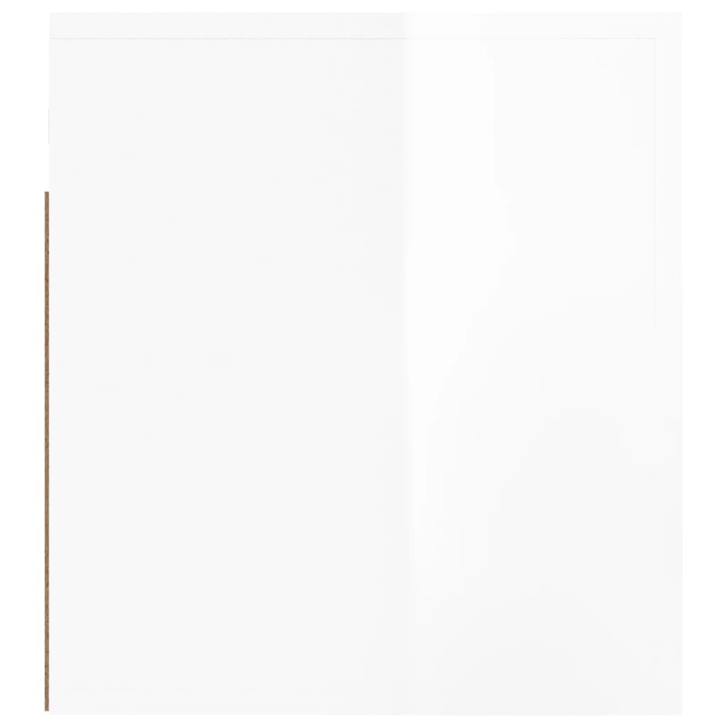 Comodini a Muro 2 pz Bianco Lucido 50x36x40 cm - homemem39