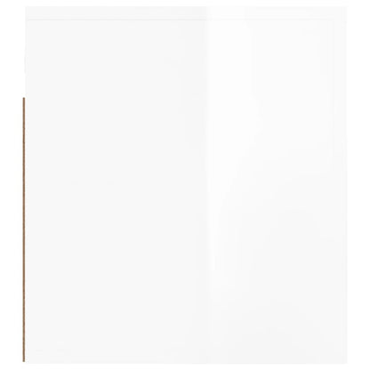 Comodini a Muro 2 pz Bianco Lucido 50x36x40 cm - homemem39