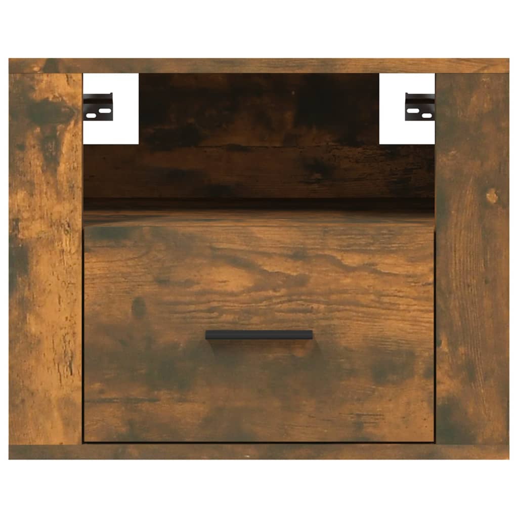 Comodini a Muro 2 pz Rovere Fumo 50x36x40 cm - homemem39